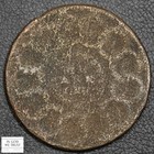1787 Fugio Early Copper Colonial Cent 1c - Corroded