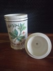 Porcelain Apothecary Jar- Tranquilizer Leaf Herb Jar Home Decor