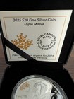 Royal Canadian Mint 2025  20 Triple Maple Silver Coin 0 9999 Km 249172