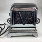 White Cross Model  227 Flip Side Toaster Nat l Stamping   Electric Works Chicago
