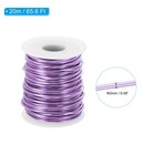 Patikil 12 Gauge 2mm Aluminum Craft Wire  65 6 Ft 2 Mm X 20 M  Light Purple 