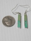 Elegant Navajo Indian Opal    Turquoise Sterling Silver Dangler Earrings