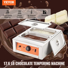 Electric Chocolate Melter 17 6 Lbs Dual Pot 1500w Commercial Tempering Machine