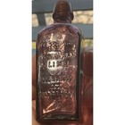 Vtg Amethyst Staubhullers Elixir Glass Bottle Tree Of Life Health Vitality Cork