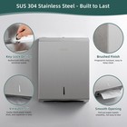 Paper Towel Dispenser Wall Mount  Large Commercial C z Tri Fold Multifold Hand 