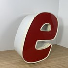Vtg 3d Rustic Marquee Light Sign Letter E Wall Hanging Decor Reclaimed Initials