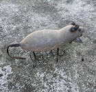 Heddon Wood Meadow Mouse Lure Gray Flock  Tack Eyes  Leather Tail   3 Ears   