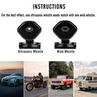 Seven Sparta 8 Pcs Deer Whistles Warning Devices With Waterproof Black 