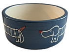 Dachshund Doggie Bowl Red Nose Red Tail 4 7 8  Wide 2  Deep