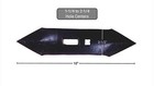 Cultivator Point  2-1 2  Wide 10 Long  1-1 4 To 2-1 4  Cetnters If110ub   
