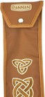 Handmade Irish Large Low D Flute Whistle Case sleeve By Dannan In Brown 4 x 24   