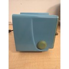 Vintage Bulova Model 100 Clock Radio Turquoise Blue Mid Century Modern Mcm Am