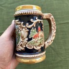 Liechtenstein Beer Stein Hand Painted Vintage West Germany Collectible Rare