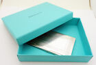Tiffany   Co  Sterling Silver 92 X 55 Mm Business Card Case Engraved With Box