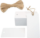 100pcs Blank Gift Tags 3 5    X 1 7    White Kraft Paper Gift Tag With String  Recta