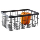 G e t  Silver Rectangular Storage Metal Basket 9  X 6  4  Deep