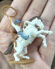 Vintage 1950 s Marx 60mm Roy Rogers Like Mounted On Horse