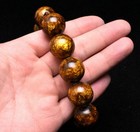 Genuine Golden Black Coral Sea Willow Bracelet Beads 20 Mm