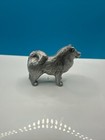 Vintage Samoyed Dog Rawcliffe Pewter Miniature Tiny Figurine Stamped 1982