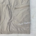 Huk Fishing Performance Cargo Shorts Mens Large Khaki Outdoor Hiking Pockets 11 