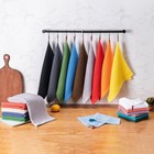 Kitchen Towels   6-pack Dish Towels 100  12 X 12 - 6 Pack  Dark Grey