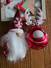 Lot Of  8 Assorted Christmas Ornaments Wondershop Brushed Wool Felt Wood Cloth