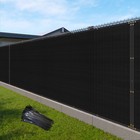 6ft Black Privacy Screen Fence Shade Cover W  Grommets Durable Mesh Cover