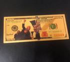 100pcs President Donald Trump Assassination  100 Dollar Bill Gold Foil Banknote