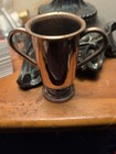 1949 Sigma Nu Silver Metal Double Handled Small Trophy Cup Vintage Fraternity