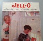 Vtg 1923 Original Print Ad Jell-o America s Most Famous Dessert Young Girl Boy