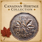 1989 Canadian Cent     Queen Elizabeth Ii Maple Leaf - Eye Catching Dark Patina