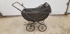 Antique Keppner Baby Carriage Pram Vintage Metal Stroller As-is Decor Prop