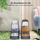 Automatic Dog And Cat Food Feeder And Water Dispenser Set With Stainless Steel B