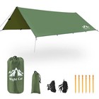 Waterproof Camping Tent Tarp Shelter Hammock Cover Lightweight Rain Fly 12x10 Ft