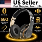 Headphones Wireless Bluetooth Noise Cancelling Stereo Earphones Over Ear Headset