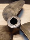 Vintage Brass Boat Propeller For Decoration   Or Use 11 5 Wide has D585 And 220
