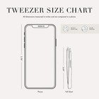 Tweezerman Black Full Size Slant Stainless Steel Slant Tweezer Free Ship