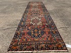 3x12 Antique Heriz Runner Rug Handmade Vintage Long Old Geometric Serapi 3x11 Ft