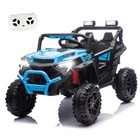24v 400w Electric Ride On Utv Car Toys Power Wheels For Kids With Remote Blue