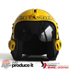The Blue Angels V3 Blue Hgu-33 Flight Helmet Movie Prop Pilot Aviator Usn  patch