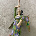 Mexican Angel With Trumpet Wood Hand Carved Folk Art Saint Religious