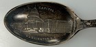 Antique Sterling Silver Spoon - Figural George Washington   U s  Capitol 28 Gr 