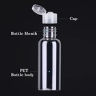 Dnsen 5 Pack 3 4oz Empty Plastic Travel Bottles For Toiletries Tsa Approved L   