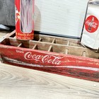 Coca-cola Vintage Menu Board Wood Crate Napkin Holder Straw Dispenser Diner
