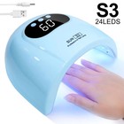 Uv Led Nail Lamp Professional Gel Polishing Nail Light 24 Led Nail Art Quick