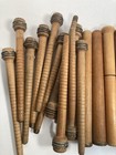 Wood Spools Bobbins Wooden Industrial 3 -10  Vintage Quills Mix Lot-30 