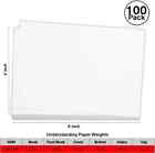 100 Pieces 4  X 6  White Cardstock  Heavyweight Cardstock Sheets Blank Invita   