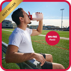 Goodcook 1 Quart Bottle With Snap Lock Easy-pour 32 Ounces  Clear And Red