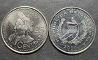 Guatemala 2000 25 Centavos Coin Unc  National Arms  World Foreign Coin Lot Of 2