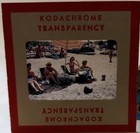 Kodak Slide 1950s Red Border Kodachrome Beach Umbrella